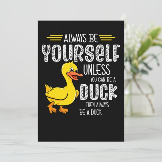 45.Rubber duck for a Duck Lovers Save The Date (Staand voorkant)