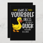 45.Rubber duck for a Duck Lovers Save The Date (Voorkant / Achterkant)