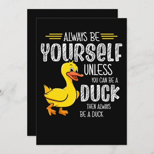 45.Rubber duck for a Duck Lovers Save The Date (Voorkant / Achterkant)