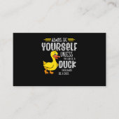 45.Rubber duck for a Duck Lovers Visitekaartje (Voorkant)