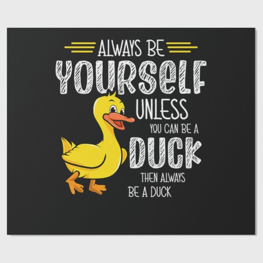 45.Rubbereend voor eenden Cadeaupapier (Vlak)