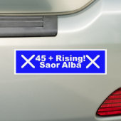 45+ Stijgend! Saor Alba - Bumpersticker (Op auto)