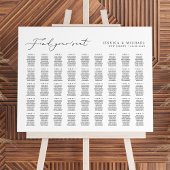 45 Tafels groot Vind uw zitplaatskaart Poster