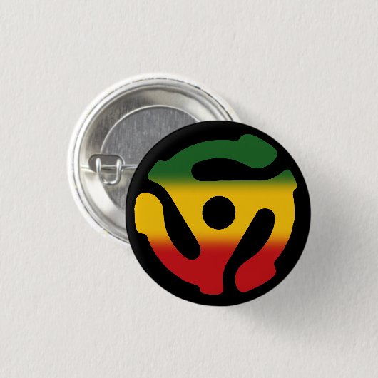 45 Tussenvoegsel Pin: Versie Reggae Ronde Button 3,2 Cm (Voorkant /achterkant)