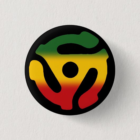 45 Tussenvoegsel Pin: Versie Reggae Ronde Button 3,2 Cm (Voorkant)