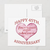 45. Verjaardag Briefkaart (Voorkant / Achterkant)