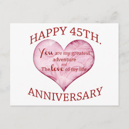 45. Verjaardag Briefkaart