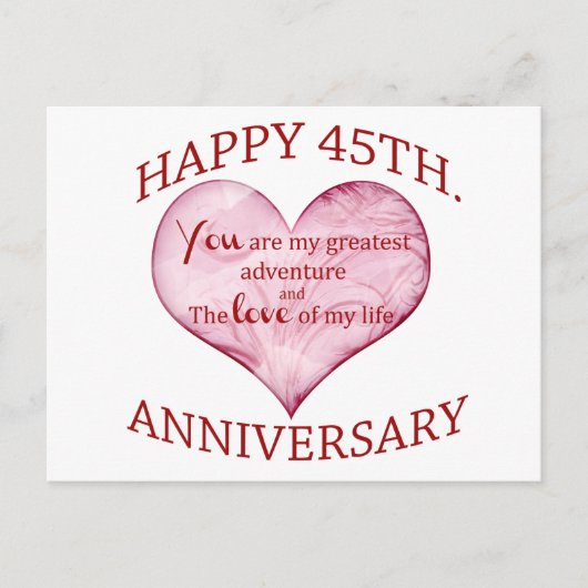 45. Verjaardag Briefkaart (Voorkant)