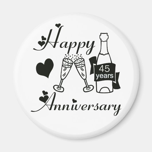 45. Verjaardag Magneet (Voorkant)