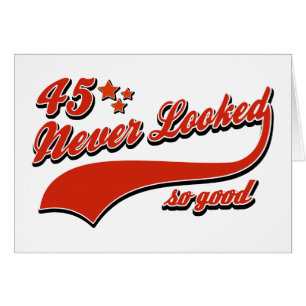 45 zag er nooit zo goed uit