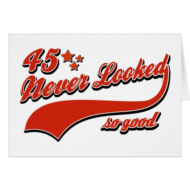 45 zag er nooit zo goed uit (Voorkant Horizontaal)