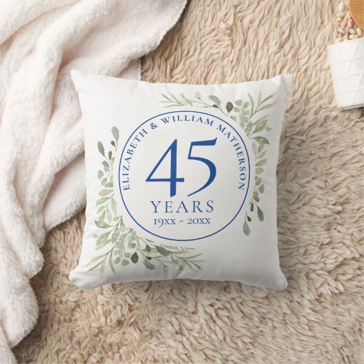 45e 65e Jubileum Foto Waterverf Greenery Kussen (Deken)