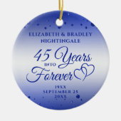 45e 65e Jubileum JAAR IN FOREVER Foto Keramisch Ornament (Voorkant)