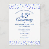 45e 65e Jubileum Liefde Hartelijk sparen de Datum Briefkaart (Voorkant)