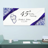 45e / 65e Jubileum Sapphire Floral Spandoek (Beurs)