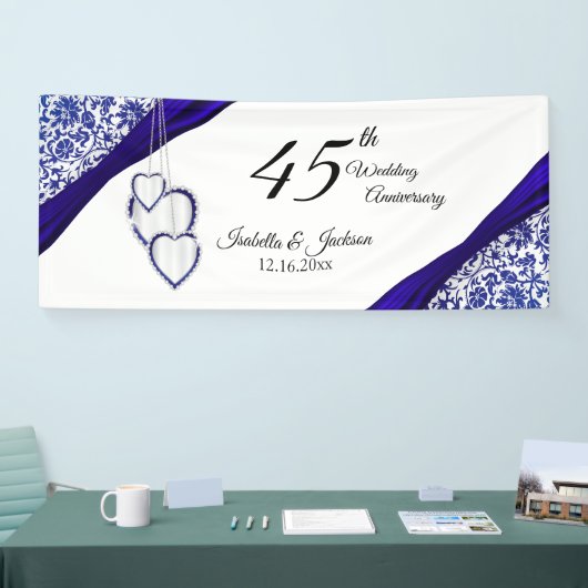 45e / 65e Jubileum Sapphire Floral Spandoek (Beurs)
