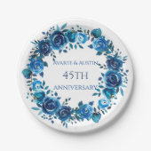 45e/65e Jubileum Sapphire Papieren Bordje (Voorkant)