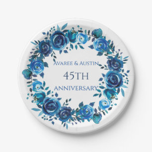 45e/65e Jubileum Sapphire Papieren Bordje
