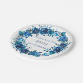 45e/65e Jubileum Sapphire Papieren Bordje (Gekanteld)