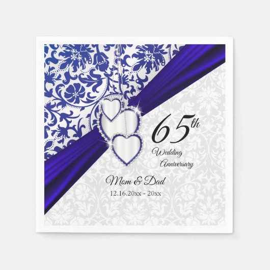 45e / 65e Jubileum Sapphire Servet (Voorkant)