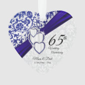 45e / 65e Jubileum Sapphire Wedding Keepomwille Ornament (voorkant)
