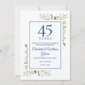 45e 65e jubileum save the date groen kaart (Voorkant)