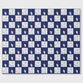 45e / 65e Jubileum van het Sapphire Wedding Cadeaupapier (Vlak)