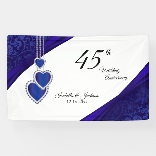 45e / 65e ontwerp van het Jubileum Sapphire Spandoek (Horizontaal)