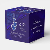 45e / 65e saffier bruiloft jubileum bedankdoosjes (Achterkant)