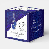 45e / 65e saffier bruiloft jubileum ontwerp bedankdoosjes (Achterkant)