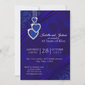 45e / 65e Saffier Huwelijksjubileum Ontwerp Kaart (Voorkant)