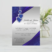 45e / 65e Sapphire Silver-Jubileum Kaart (Staand voorkant)