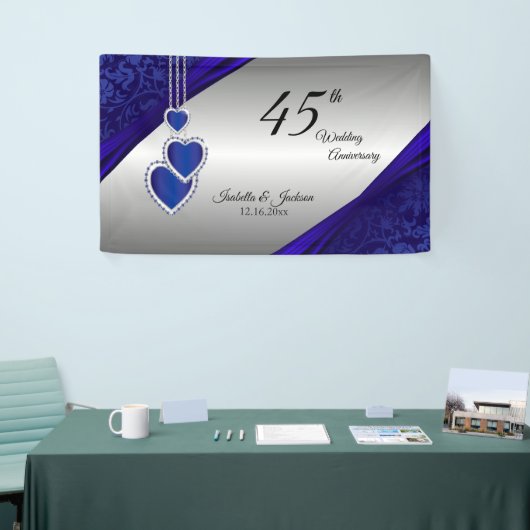 45e / 65e Sapphire Silver-Jubileum Spandoek (Beurs)