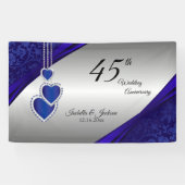 45e / 65e Sapphire Silver-Jubileum Spandoek (Horizontaal)
