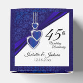 45e / 65e Sapphire Wedding Jubileum Design Bedankdoosjes (Bovenkant)