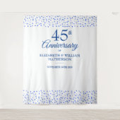 45e 65e verjaardag Harten Foto Booth Achtergrond Wandkleed (Voorkant)