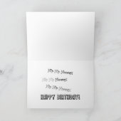 45e Birthday-kaart met vrolijke zwendelende menigt Kaart (Binnen)