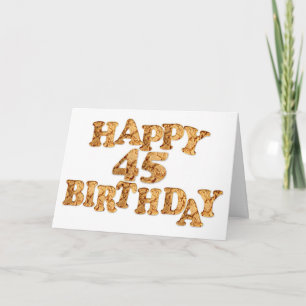 45e Birthday-kaart voor een koekjesliefhebber Kaart