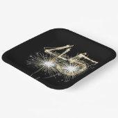 45e 'Birthday Party'-reservekopers op zwart Papieren Bordje (Gebogen)