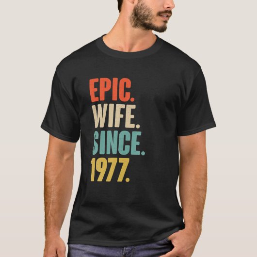 45e bruiloft animatiefilm voor haar - epic Wife S. T-shirt (Voorkant)