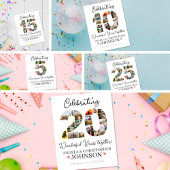 45e Bruiloft Jubileum Foto Collage party Sign Poster