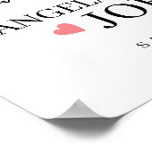 45e Bruiloft Jubileum Foto Collage party Sign Poster (Hoek)