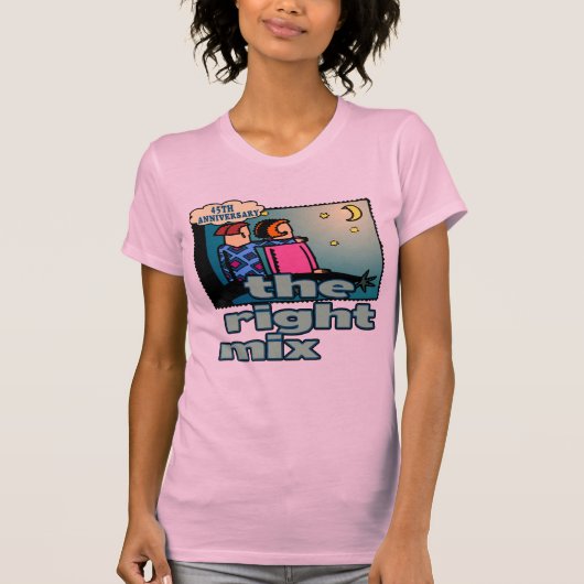 45e bruiloft Jubileum Gifts T-shirt (Voorkant)