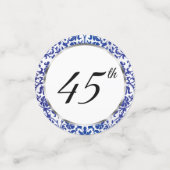 45e bruiloft Jubileum hart Confetti (Kleine voorkant)