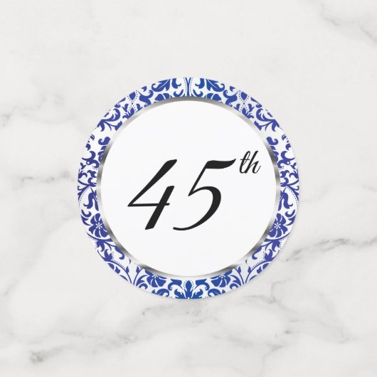 45e bruiloft Jubileum hart Confetti (Kleine voorkant)