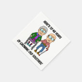 45e bruiloft Jubileum oud worden Servet (Hoek)