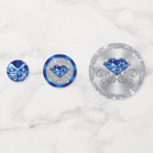 45e bruiloft Jubileum Tafel Decoraties Confetti (Achterkanten)