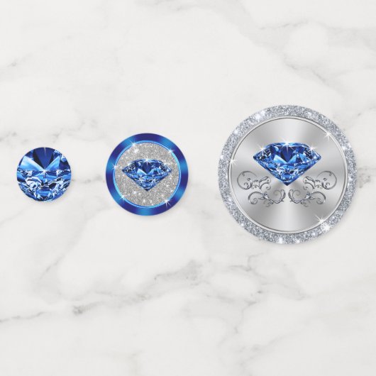 45e bruiloft Jubileum Tafel Decoraties Confetti (Achterkanten)