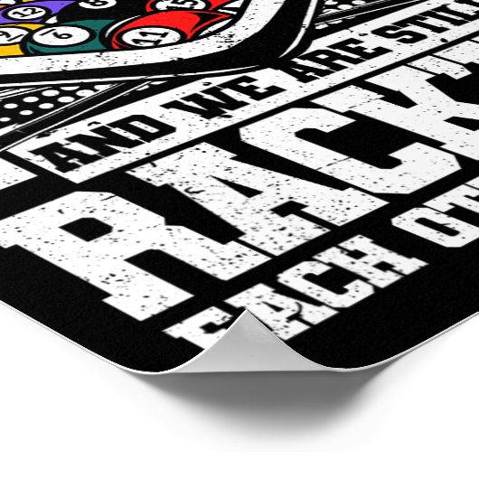 45e bruiloft Jubileum zwembad biljart 45 jaar m Poster (Hoek)