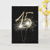 45e bruiloft-sparklers kaart (Gele Bloem)